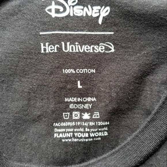 𝅺Hocus Pocus Billy Butcherson, Black Long‎ Sleeve Cotton Shirt Size L Disney - Picture 8 of 11